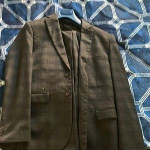 Black suit with pattern